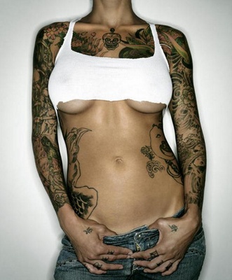If women want to get tattoos then so be it What you think looks good is 